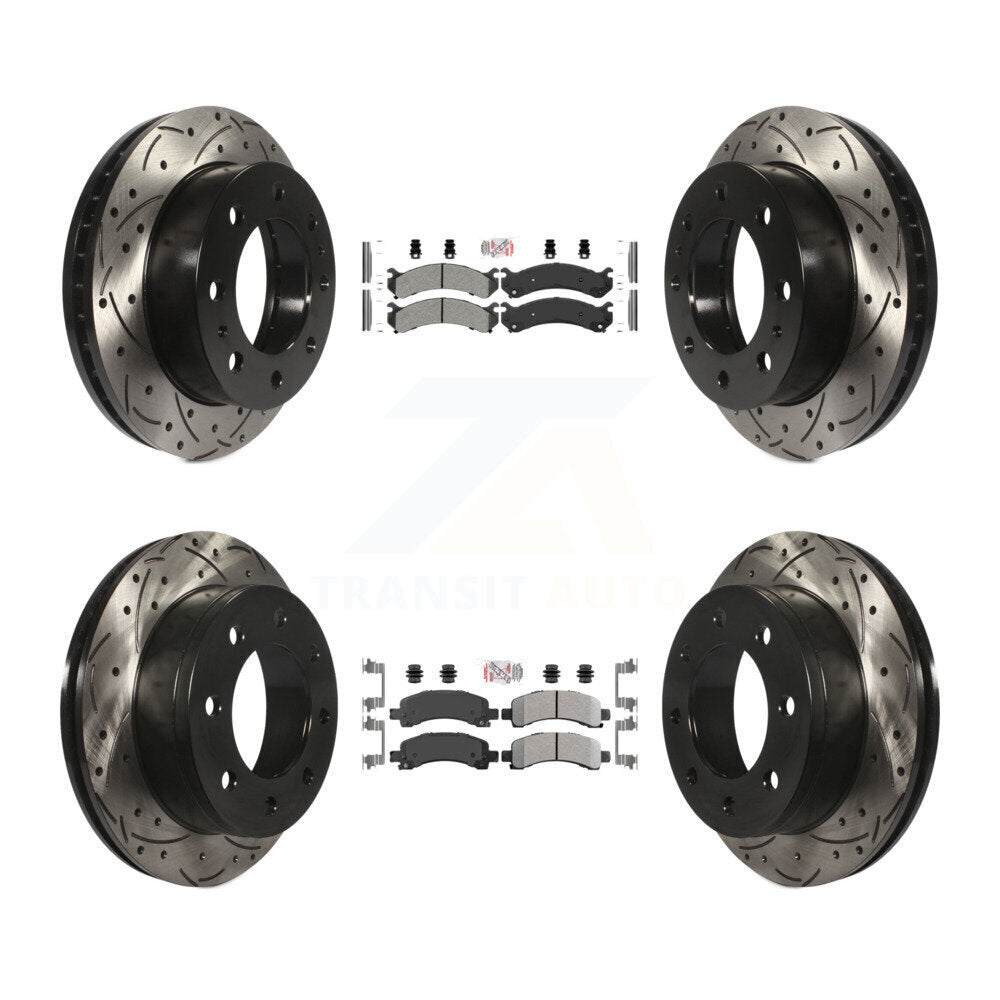 Kit de rotors de frein à fentes semi-métalliques avant et arrière, pour Chevrolet Express