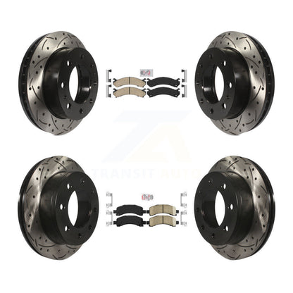Kit de Rotor de frein à fente de forage de tampon en céramique avant et arrière pour Chevrolet Express 2500 GM