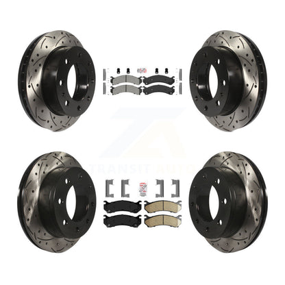 Kit de Rotor de frein à fente de forage en céramique avant semi-métallique arrière pour Chevrolet H