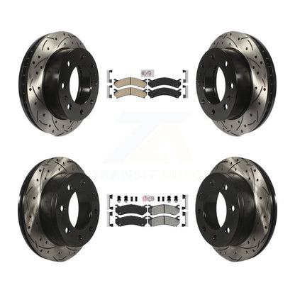 Kit de Rotor de frein à fente de forage de plaquette semi-métallique arrière en céramique avant pour Chevrolet H