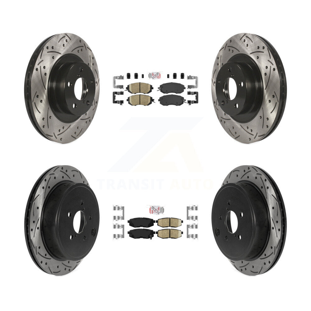 Kit de Rotors de frein à fente de forage de tampon en céramique avant et arrière pour Subaru BRZ Toyota 86 GR8