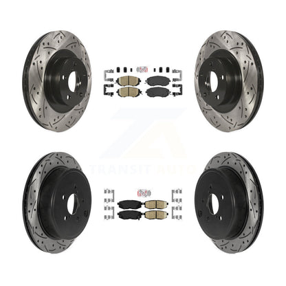 Kit de Rotors de frein à fente de forage de tampon en céramique avant et arrière pour Subaru BRZ Toyota 86 GR8