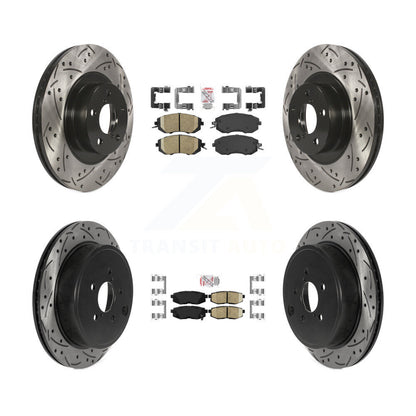 Kit de Rotors de frein à fente de forage de tampon en céramique avant et arrière pour Subaru BRZ Toyota 86 GR8