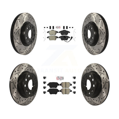 Kit de rotors de frein à fentes semi-métalliques avant et arrière, pour Volkswagen Beetl