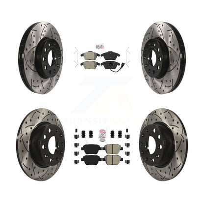 Kit de rotors de frein à fentes semi-métalliques avant et arrière, pour Volkswagen Beetl