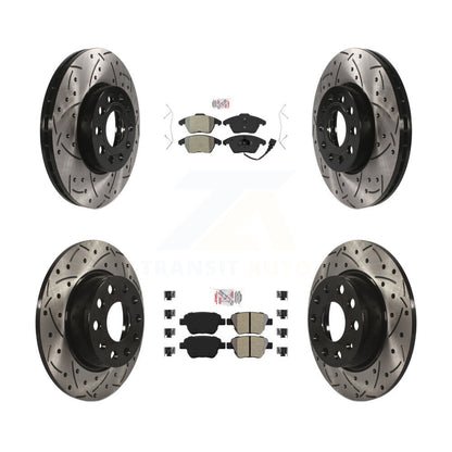 Kit de rotors de frein à fentes semi-métalliques avant et arrière, pour Volkswagen Beetl