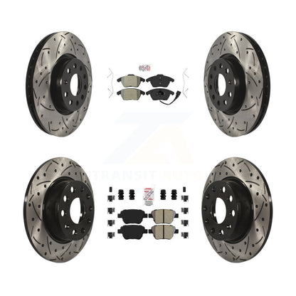 Kit de rotors de frein à fentes semi-métalliques avant et arrière, pour Volkswagen Beetl