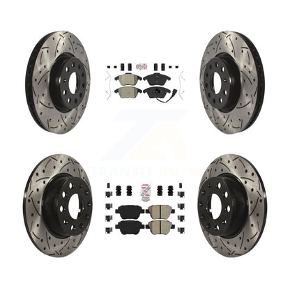 Kit de rotors de frein à fentes semi-métalliques avant et arrière, pour Volkswagen Beetl