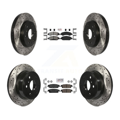Kit de rotor de frein à fente semi-métallique avant et arrière, pour GMC Sierra 1500 X