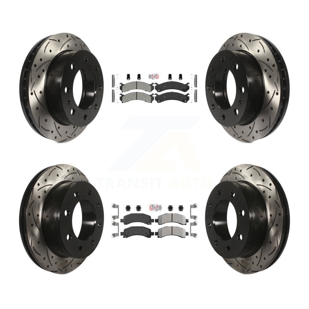 Kit de rotors de frein à fentes semi-métalliques avant et arrière, pour Chevrolet Express