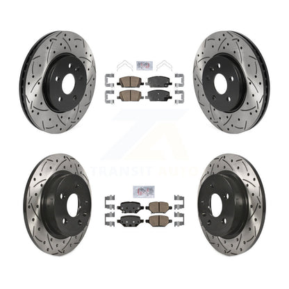Kit de Rotor de frein avec coussinets en céramique avant et arrière, fente percée, pour Buick Encore Chevrole