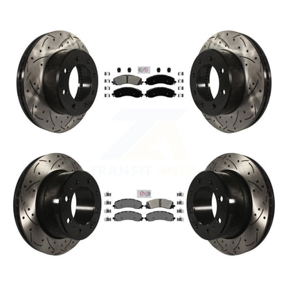 Kit de Rotor de frein à disque à fente semi-métallique avant et arrière, pour Ram 2500 350