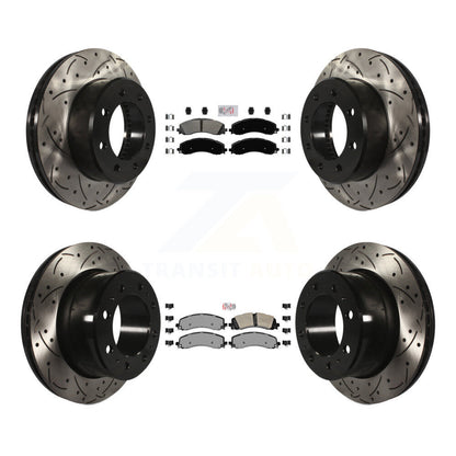 Kit de Rotor de frein à disque à fente semi-métallique avant et arrière, pour Ram 2500 350