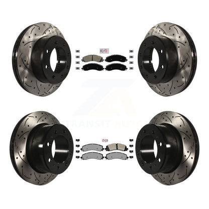 Kit de Rotor de frein à disque à fente semi-métallique avant et arrière, pour Ram 2500 350