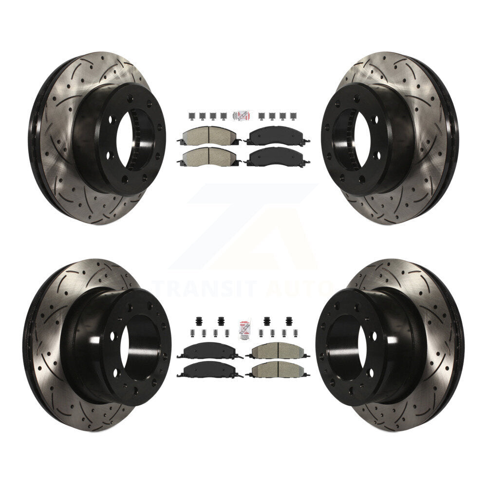 Kit de Rotor de frein à fente semi-métallique avant et arrière, pour Ram 3500 2500 150