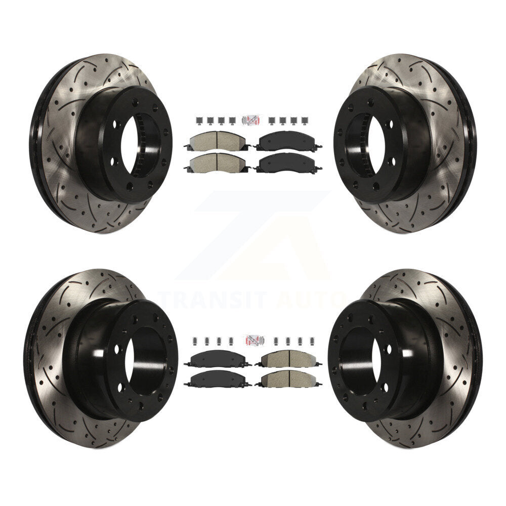 Kit de Rotor de frein à fente semi-métallique avant et arrière, pour Ram 3500 2500 150