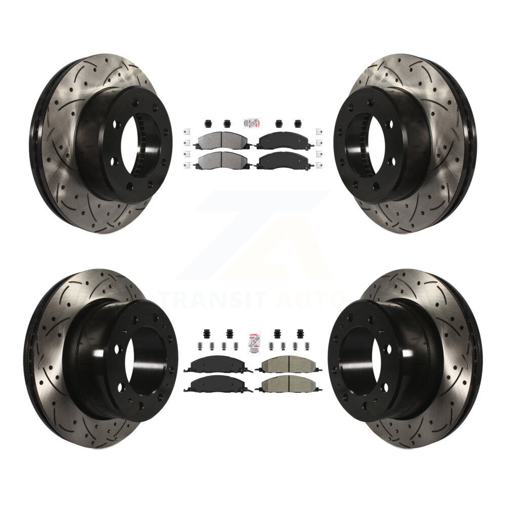 Kit de Rotor de frein à fente semi-métallique avant et arrière, pour Ram 3500 2500 150