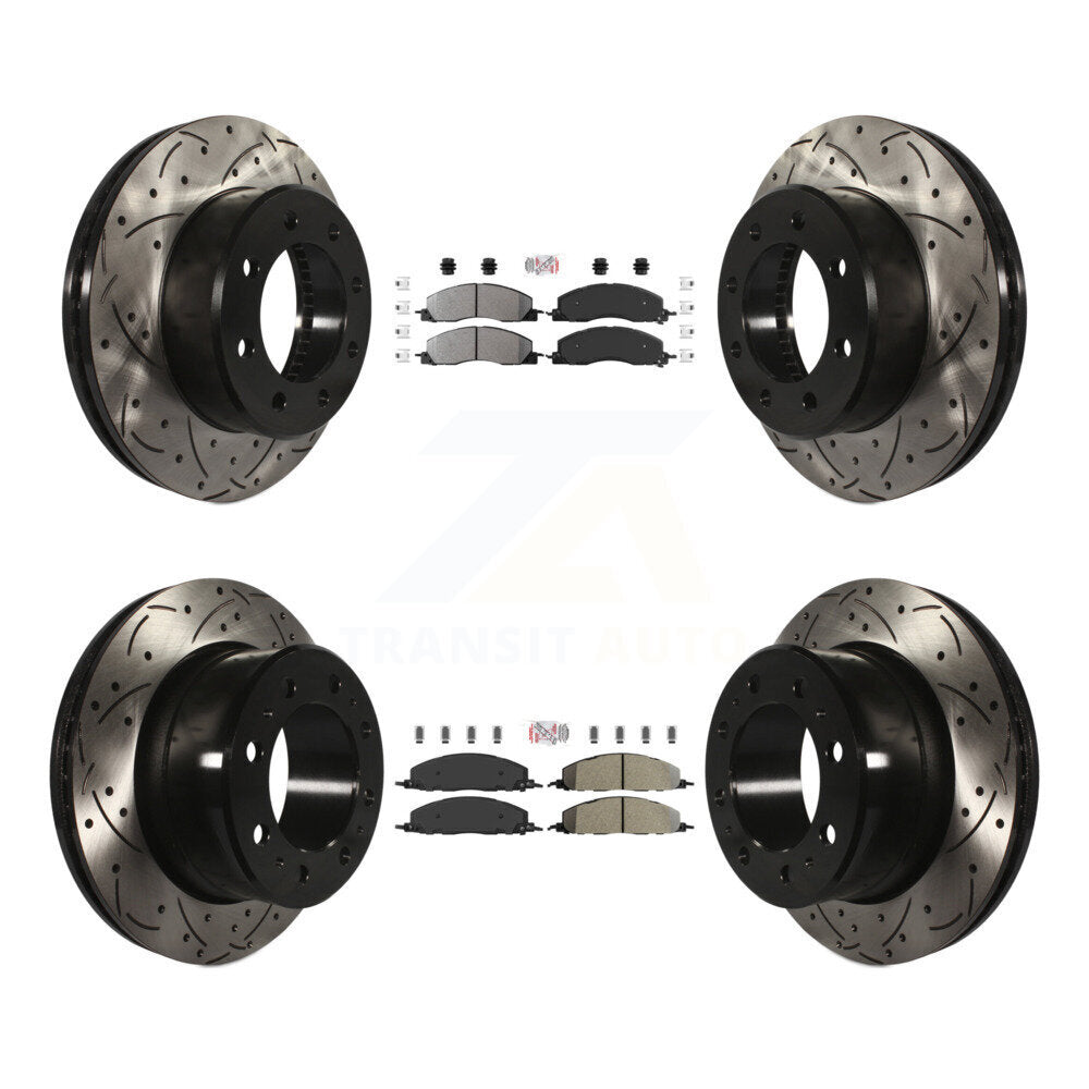 Kit de Rotor de frein à fente semi-métallique avant et arrière, pour Ram 3500 2500 150