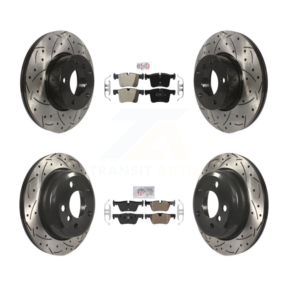 Kit de Rotor de frein à fente de forage de tampon semi-métallique avant et arrière pour BMW 320i xDrive 328