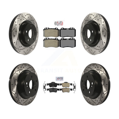 Kit de Rotor de frein à fente de forage de tampon semi-métallique avant et arrière pour Mercedes-Benz CLS55