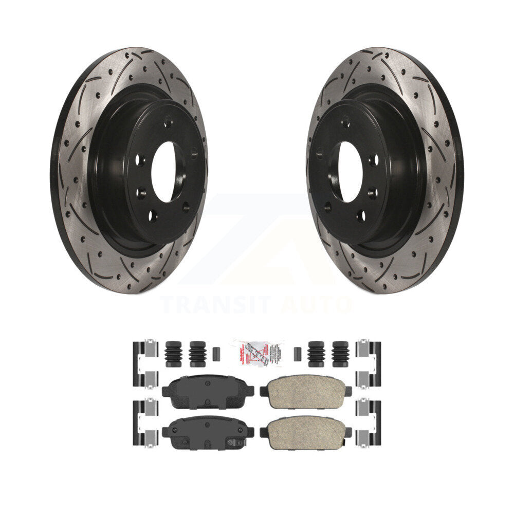 Kit de plaquettes en céramique pour Rotor de frein, fente de perçage arrière, pour Chevrolet Cruze Buick Verano EL