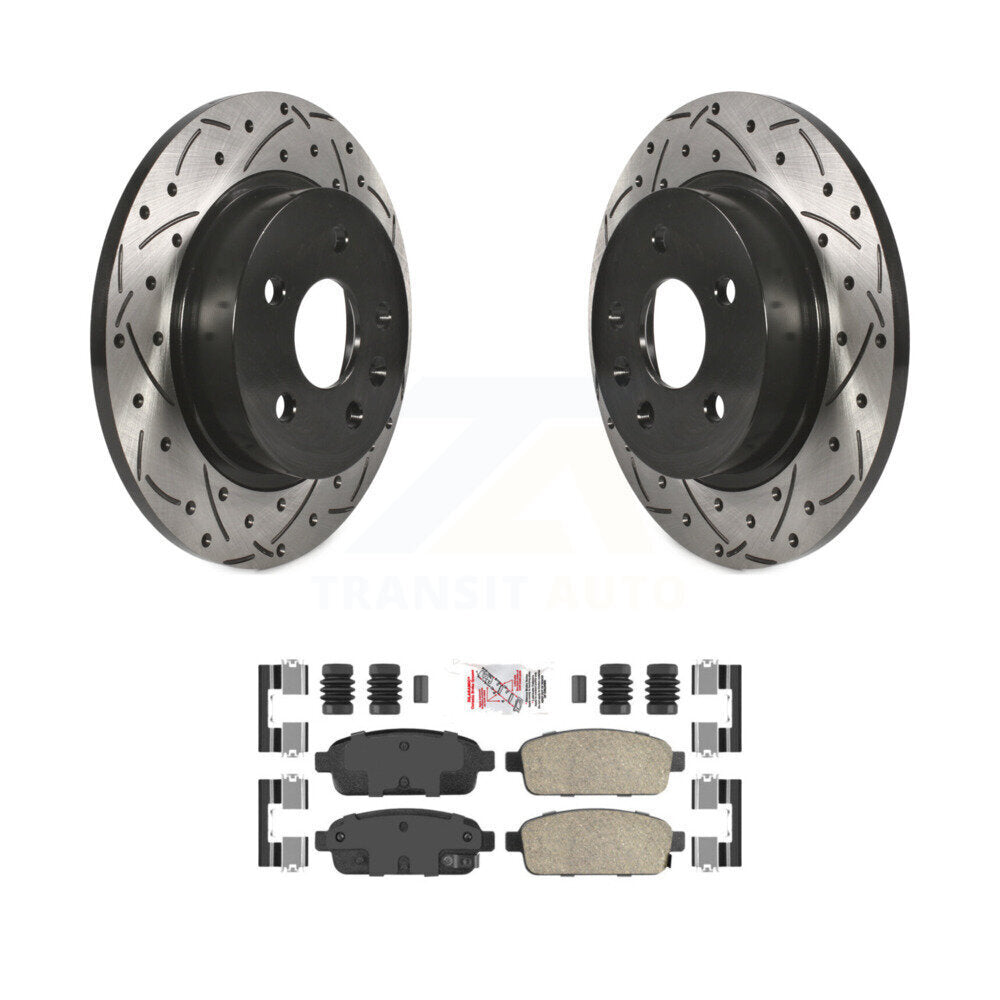 Kit de plaquettes en céramique pour Rotor de frein, fente de perçage arrière, pour Chevrolet Cruze Trax Buick Soni