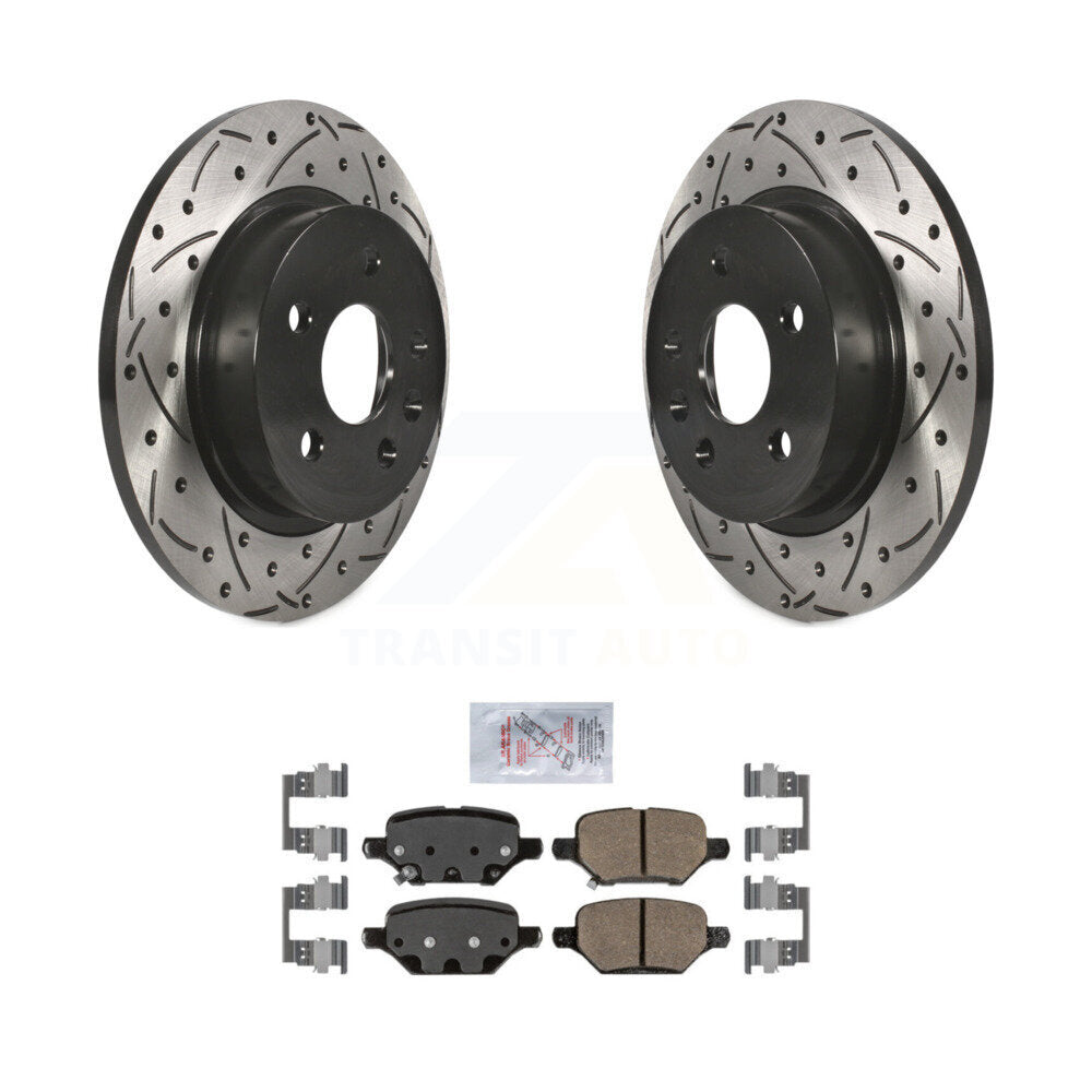 Kit de plaquettes en céramique pour Rotor de frein à disque, fente de perçage arrière, pour Buick Encore Chevrolet Tra