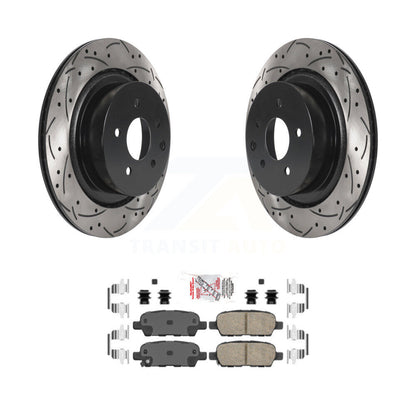 Kit de plaquettes en céramique pour Rotor de frein à disque, fente de perçage arrière, pour INFINITI G37 G35 Q6