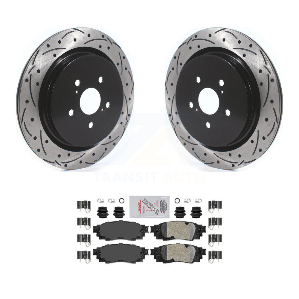 Kit de plaquettes en céramique pour Rotor de frein à disque, fente arrière percée, pour Lexus RX350 RX450h RX350