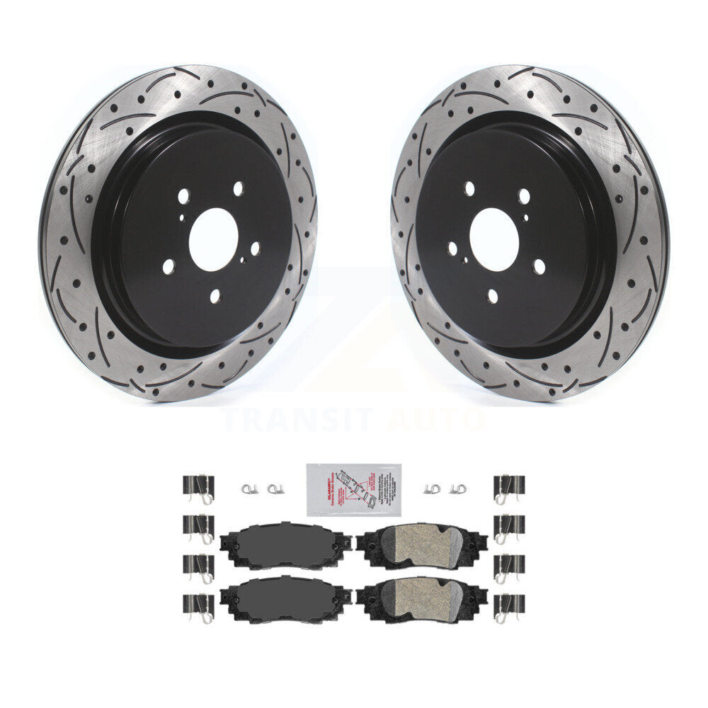 Kit de plaquettes en céramique pour Rotor de frein à disque, fente arrière percée, pour Lexus RX350 RX450h RX350
