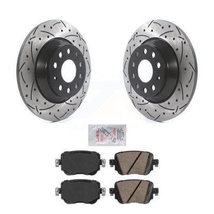 Kit de plaquettes en céramique pour Rotor de frein à disque, fente arrière percée, pour Audi Q3 Quattr 2016 – 2018
