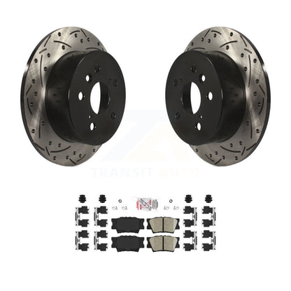 Kit de plaquettes en céramique pour Rotors de frein à fente de forage arrière, pour Toyota Camry Lexus ES350 Avalo