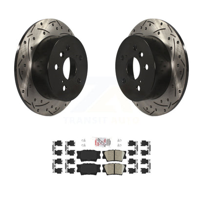 Kit de plaquettes en céramique pour Rotors de frein à fente de forage arrière, pour Toyota Camry Lexus ES350 Avalo