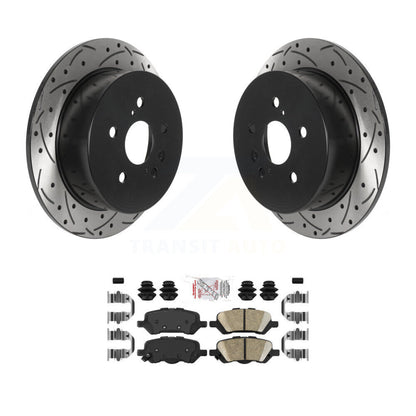 Kit de plaquettes en céramique pour Rotor de frein à disque, fente de perçage pour manteau arrière, pour Toyota Venz 2009 – 2016