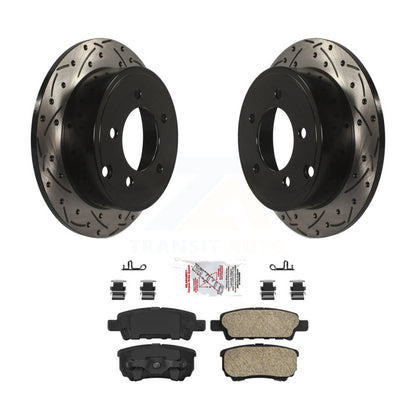 Kit de plaquettes en céramique pour Rotor de frein à fente arrière, pour Jeep Mitsubishi Lancer Patrio