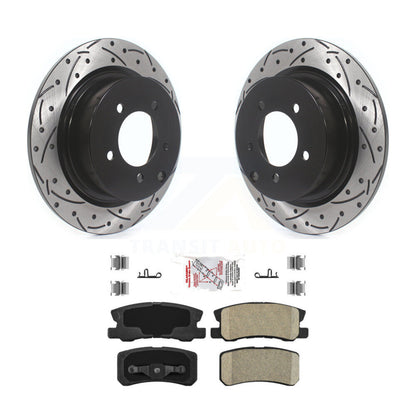 Kit de plaquettes en céramique pour Rotor de frein à fente arrière, pour Jeep Mitsubishi Patriot Lance