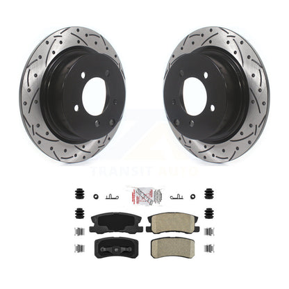 Kit de plaquettes en céramique pour Rotor de frein à fente arrière, pour Jeep Mitsubishi Patriot Lance