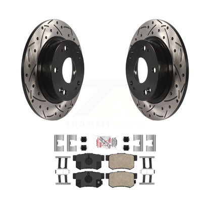 Kit de plaquettes en céramique pour Rotor de frein à disque, fente arrière percée, pour Honda Civic Acura CSX IL