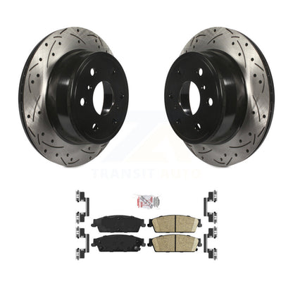 Kit de plaquettes en céramique pour Rotors de frein à fente de forage arrière, pour Chevrolet GMC Sierra 1500 Taho