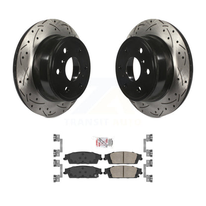 Kit de plaquettes en céramique pour Rotors de frein à fente de forage arrière, pour Chevrolet GMC Silverado 1500 X