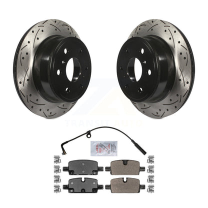 Kit de plaquettes semi-métalliques pour rotors de frein à disque, fente de perçage arrière, pour GMC Sierra 150