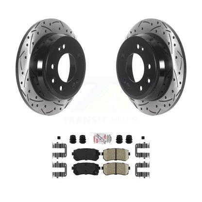 Kit de plaquettes en céramique pour Rotors de frein à disque, fente de perçage arrière, pour Hyundai Elantra Tucson Ki