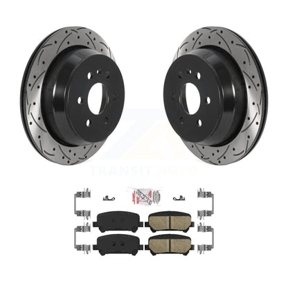 Kit de plaquettes de frein en céramique, Rotors de frein à fente arrière percés pour Chevrolet Colorado GMC Canyo