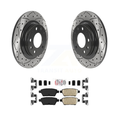 Kit de plaquettes en céramique pour Rotors de frein à fente de forage arrière, pour Ford Fusion Mazda 6 Lincoln MK