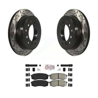 Kit de plaquettes semi-métalliques de Rotor de frein de fente de forage arrière pour Toyota 4Runner Lexus GX46