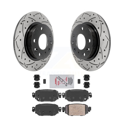 Kit de plaquettes en céramique pour Rotor de frein à disque, fente percée, revêtement arrière, pour Mazda 3 CX-3 Spor