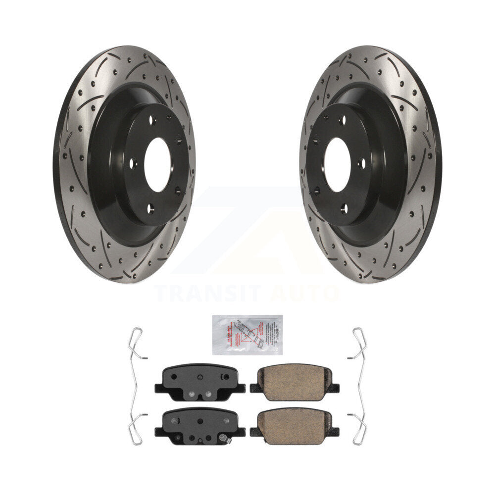 Kit de plaquettes en céramique pour Rotor de frein à disque, fente de perçage arrière, pour Mazda CX-30 MX-30 E