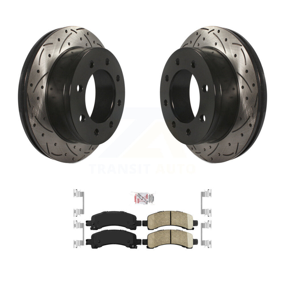 Kit de plaquettes en céramique pour Rotor de frein à fente arrière, pour GMC Chevrolet Savana 2500 350