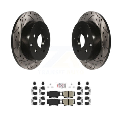 Kit de plaquettes de frein en céramique, Rotors de frein à disque à fente arrière percée pour Toyota RAV4 Lexus HS250