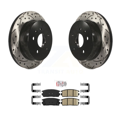 Kit de plaquettes de frein en céramique, Rotors de frein à fente arrière percés pour Chevrolet Equinox GMC Terrai